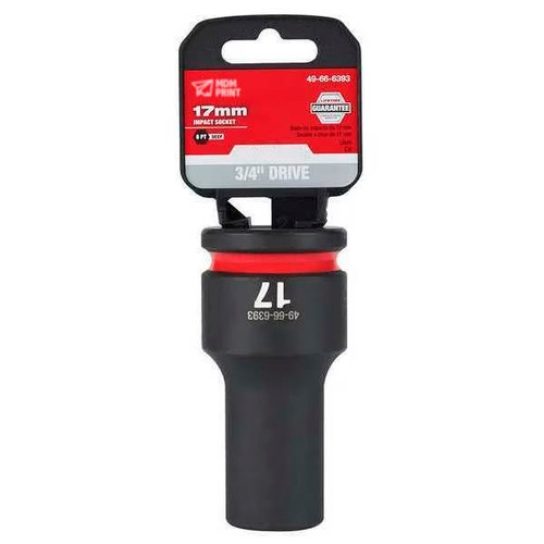 Impact Duty 3/4" Drive 17mm Deep Well 6 Point Impact Socket