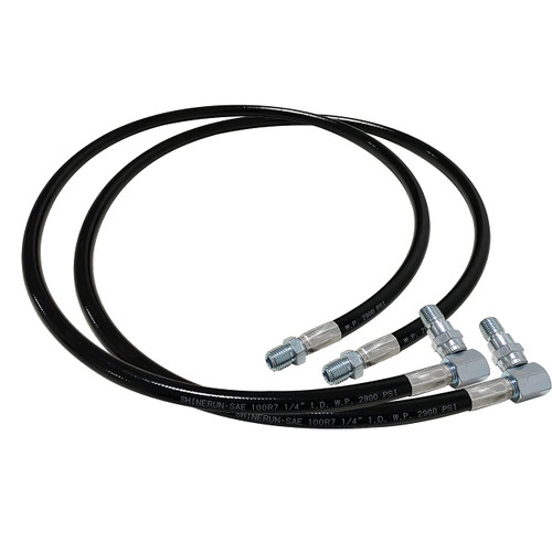 C CLINK 2 PCS Power Angle Hoses 1/4"X 45" for E47 Meyer Snow Plow Snowplow Blade w/Swivel 21856, 1304030, SNP6156