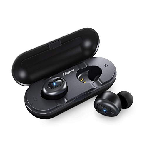 True Wireless Earbuds, HSPRO Bluetooth 5.0 Headphones, Stereo Sound Bluetooth Earbuds, Mini Wireless in-Ear Earphones Headsets with Built in Microphone and Charging Case True Wireless Earbuds, HSPRO Bluetooth 5.0 Headphones, Stereo Sound Bluetooth Earbuds, Mini Wireless in-Ear Earphones Headsets with Built in Microphone and Charging Case