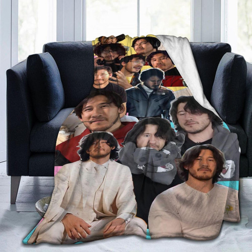 Markipliers Throw Blanket Ultra-Soft Flannel Fleece Blanket Warmth Quilt 3D Printed for Sofa Bed Camping 40"x30"