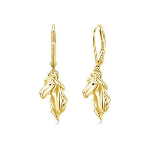Horse Earrings for Women Teen Girls 925 Sterling Silver Gold Plated Horse Leverback Earrings Hypoallergenic Horse Dangle Dainty Animal Jewelry Gifts for Women Teen Horse Lovers Horse Earrings for Women Teen Girls 925 Sterling Silver Gold Plated Horse Leverback Earrings Hypoallergenic Horse Dangle Dainty Animal Jewelry Gifts for Women Teen Horse Lovers