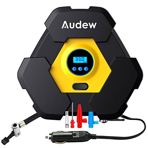 Audew Portable Air Compressor Pump, Auto Digital Tire Inflator, 12V 150 PSI Tire Pump for Car, Truck, Bicycle, and Other Inflatables Audew Portable Air Compressor Pump, Auto Digital Tire Inflator, 12V 150 PSI Tire Pump for Car, Truck, Bicycle, and Other Inflatables
