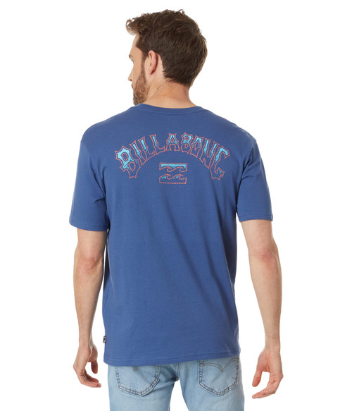 Billabong Arch Fill Short Sleeve Tee Dusty Blue MD