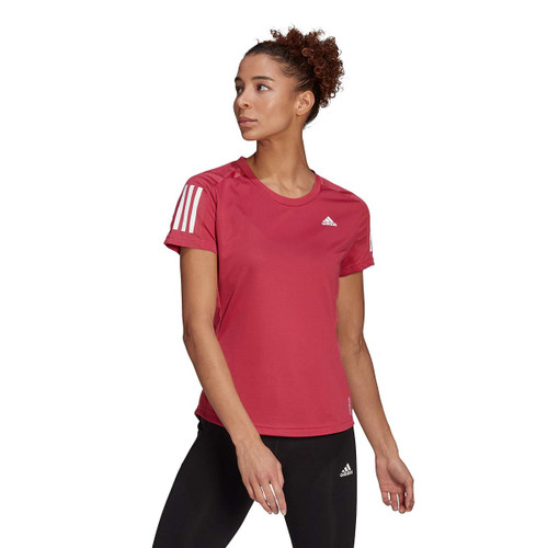 adidas Women's Own The Run Tee, Wild Pink, Medium