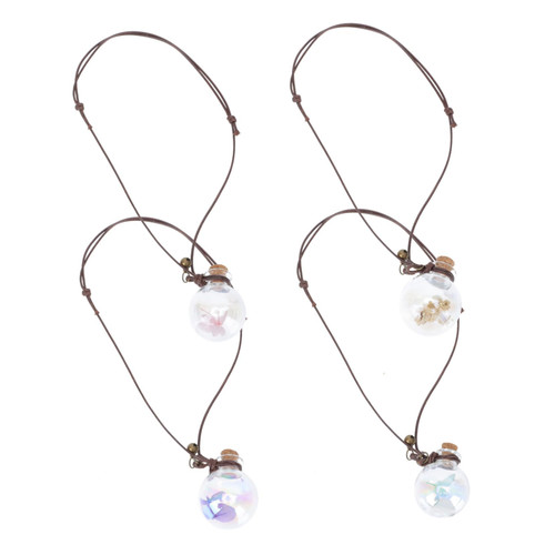 SUPVOX 20 Pcs Perfume Bottle Pendant Car Essential Oil Diffuser Empty Car Diffuser Car Oil Diffuser Auto Perfume Necklace Pendant Car Diffuser Bottle Filling Car Hanging Glass