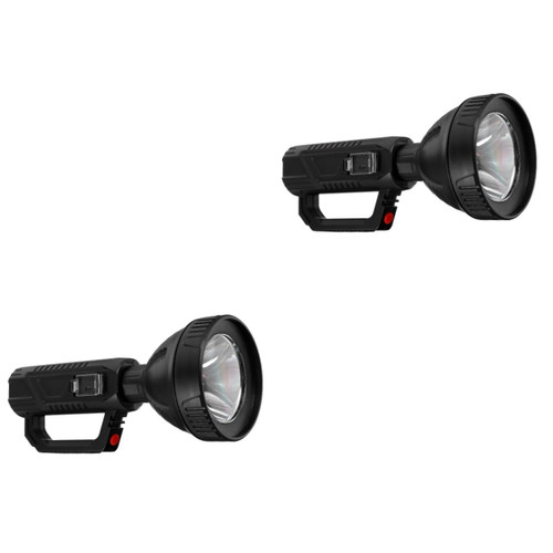 Mikikit 2 pcs Campfire Spotlight Camping Lights Spot Light Home Tool Outdoor Necessity LED Camping Lamp Torches LED Rechargeable Light USB Charging Lamp Headlight Household Plastic