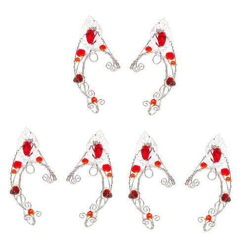 3 Pairs Elf earrings fairy costume for women elf cosplay fairy jewelry Drop Dangle Stud ear cuffs for women Elven Cuff Wrap Earrings copper European and American Miss accessories 3 Pairs Elf earrings fairy costume for women elf cosplay fairy jewelry Drop Dangle Stud ear cuffs for women Elven Cuff Wrap Earrings copper European and American Miss accessories