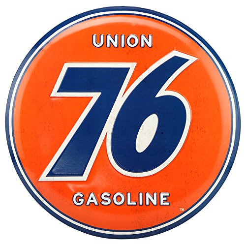 Open Road Brands Union 76 Embossed Metal Button Sign