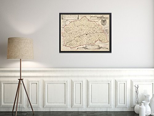1642 Map France|Midi-Pyrénées|Albi Carte du Diocese d'Alby Relief Shown pictorially. Inset: Prof|Vintage Fine Art Reproduction|Ready to Frame 1642 Map France|Midi-Pyrénées|Albi Carte du Diocese d'Alby Relief Shown pictorially. Inset: Prof|Vintage Fine Art Reproduction|Ready to Frame