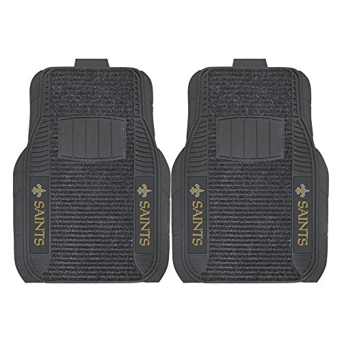 FANMATS NFL New Orleans Saints Nylon Face Deluxe Car Mat FANMATS NFL New Orleans Saints Nylon Face Deluxe Car Mat