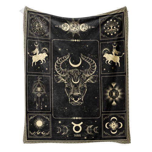 Eupoebun Taurus Constellation Blanket Astrology Sign Throw Blanket, Lightweight Microfiber Blanket Birthday Graduation to Mom Gifts for Women Men 50"X60" Eupoebun Taurus Constellation Blanket Astrology Sign Throw Blanket, Lightweight Microfiber Blanket Birthday Graduation to Mom Gifts for Women Men 50"X60"