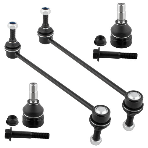 BOXI (Set of 4) Front Stabilizer Sway Bar End Links + Front Lower Ball Joints Kit Front Driver and Passenger Sides Fit for Ford Mustang 2005 2006 2007 2008 2009 2010 | Replace K500033 K80899