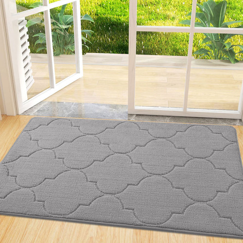 Arotive Door Mat, Indoor Mat, Non-Slip, Dirt Resist, Absorbent Entryway Doormat, Low-Profile Inside Front Doormats for Entrance (48x32 inches, Grey) Arotive Door Mat, Indoor Mat, Non-Slip, Dirt Resist, Absorbent Entryway Doormat, Low-Profile Inside Front Doormats for Entrance (48x32 inches, Grey)