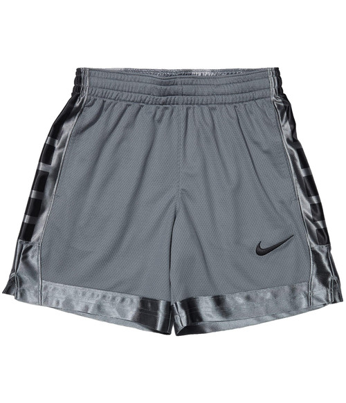 Nike Boy's Dry Shorts Elite Stripe (Big Kids) Smoke Grey/Black LG (14-16 Big Kid)