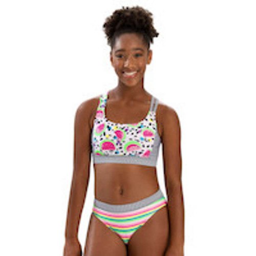 Dolfin Women's Uglies Workout 2-Piece Tutti Frutti, Size Small, Multi-Colored