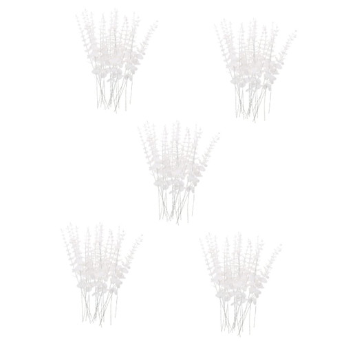 IMIKEYA 100 Pcs Eucalyptus Leaves Faux Plant Eucalyptus Artificial Eucalyptus Arrangement Autumn Decor Wedding Decor Artificial Eucalyptus Stems Leaves White Petal Silk Flower Bride Touch