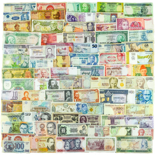 20 Different World Banknotes, Real Valuable Paper Money, Old Foreign Currency Collection