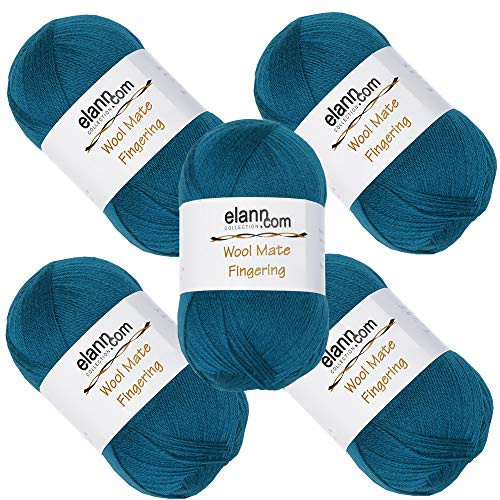 elann Wool Mate Fingering Yarn | 5 Ball Bag | 129 Seaport