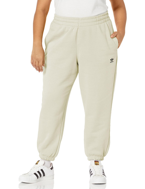 adidas Originals Women's Plus Size Adicolor Essentials Fleece Pants, Wonder White, 2X