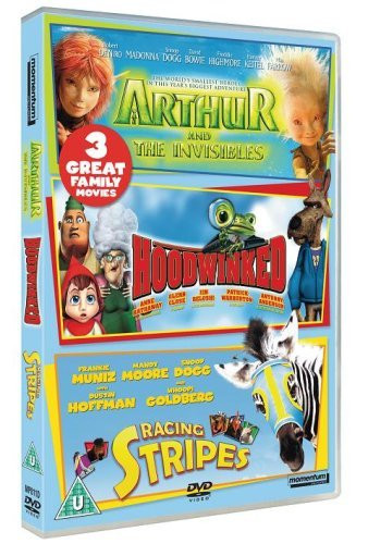 Arthur and the Invisibles/Hoodwinked/Racing Stripes [DVD]