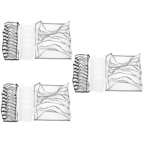 Cabilock 9 pcs Grid underwear wardrobe clothes organizer closet organizer system closet organization underwear organizer storage bins for clothes drawer clothing drawer box nylon bra