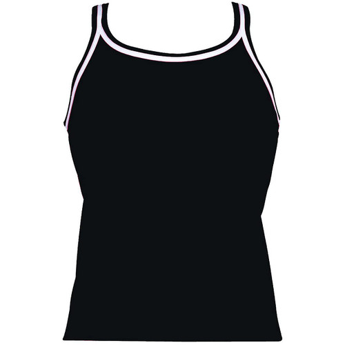 Dolfin Tankini TOP Womens Black Extra Small