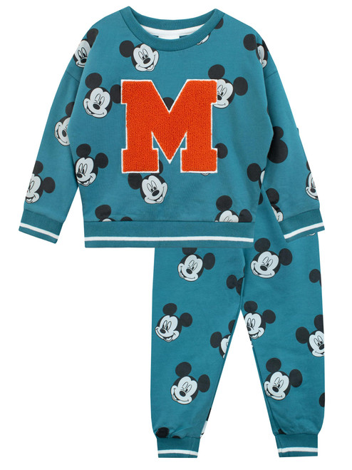 Disney Mickey Mouse Outfit | Boys Sweatshirt and Joggers Co Ord Set | Mickey Mouse Tracksuit For Kids | Official Mickey Mouse Merchandise | 8