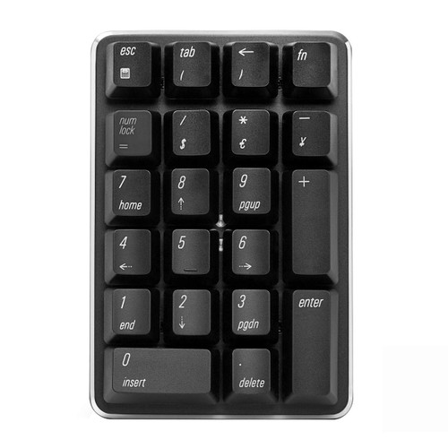Mechanical Numeric Keypad GATERON Red Switch 2.4G Wireless Gaming Keypad 21 Keys Mini Numpad Portable Keypad Extended Layout Black Magicforce by Qisan