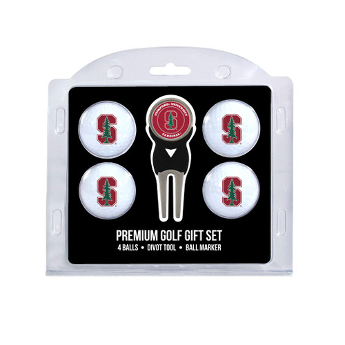 Team Golf NCAA Stanford Cardinal 4 Golf Ball and Divot Tool Set Regulation Size Golf Balls (4 Count) & Divot Tool with Removable Double-Sided Magnetic Marker Team Golf NCAA Stanford Cardinal 4 Golf Ball and Divot Tool Set Regulation Size Golf Balls (4 Count) & Divot Tool with Removable Double-Sided Magnetic Marker