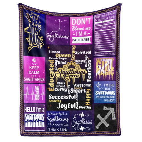 Shanfeirui Sagittarius Gifts - Sagittarius Gifts for Women Blanket, Gifts for Sagittarius Women, Sagittarius Gifts Birthday Throw Blanket, November December Birthday Gifts 60"x50" Shanfeirui Sagittarius Gifts - Sagittarius Gifts for Women Blanket, Gifts for Sagittarius Women, Sagittarius Gifts Birthday Throw Blanket, November December Birthday Gifts 60"x50"