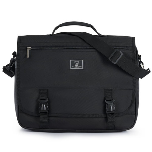 OIWAS Messenger Bags for Men 15.6Inch Laptop Briefcase Large Satchel Shoulder Bag Crossbody Bag School Bookbag,Work Handbag (black)