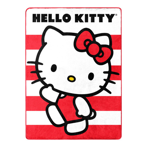 Northwest Hello Kitty Silk Touch Throw Blanket, 46" x 60", Waving