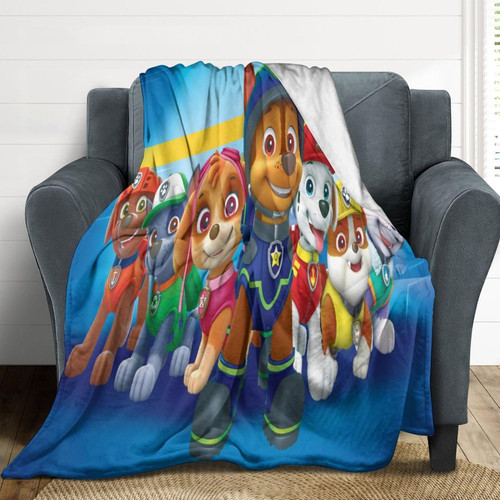 Cartoon Throw Blanket, Boys Girls Lightweight Super Soft Flannel Blankets, for Cozy Sofa Bed Teen Living Room Plush Adults Women All Seasons 50"x60" Inch