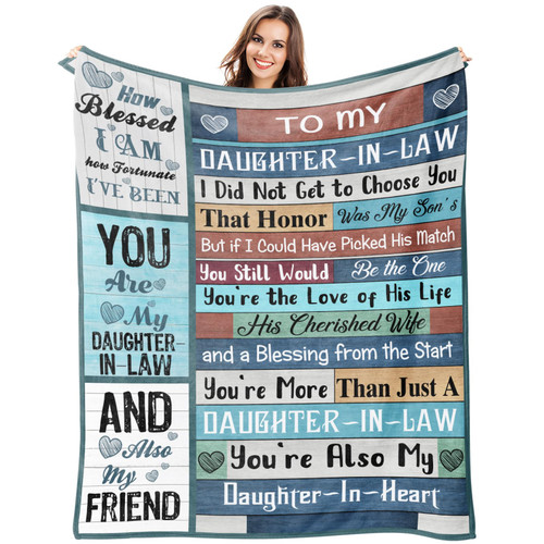 Kazdan Daughter in Law Gifts,Gifts for Daughter in Law Blanket,to My Daughter in Law Blanket Birthday Gifts for Future Daughter in Law,Anniversary Valentine Daughter in Law Gifts from Mother in Law Kazdan Daughter in Law Gifts,Gifts for Daughter in Law Blanket,to My Daughter in Law Blanket Birthday Gifts for Future Daughter in Law,Anniversary Valentine Daughter in Law Gifts from Mother in Law