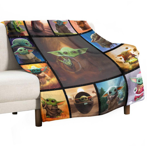 HUMYYTBQ Cartoon Baby Yo-da Blanket Super Ultra-Soft Flannel Throw Bed All Seasons Blankets for Living Room Couch Sofa Fleece Gifts for Kids Adult 50"x60" HUMYYTBQ Cartoon Baby Yo-da Blanket Super Ultra-Soft Flannel Throw Bed All Seasons Blankets for Living Room Couch Sofa Fleece Gifts for Kids Adult 50"x60"