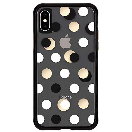 Case-Mate - iPhone XS Max Case - WALLPAPERS - iPhone 6.5 - Black Metallic Dot
