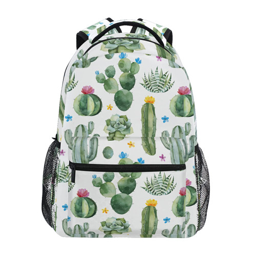 Cactus Flowers Backpack for Girls Backpacks for Elementary Teens Boys School Book Bags Kids Bookbags Shoulder Bag Travel Laptop Daypack
