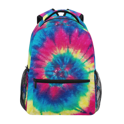 ALAZA Rainbow Tie Dye Swirl Gradient 2 Backpacks for Girls Boys School Backpack Kids Bookbag 3rd 4th 5th Grade Elementary Travel Laptop Shoulder Bag Students Daypacks