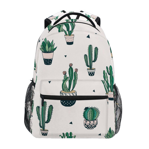 ALAZA Cacti Succulents Backpacks for Girls Boys School Backpack Kids Bookbag 3rd 4th 5th Grade Elementary Travel Laptop Shoulder Bag Students Daypacks