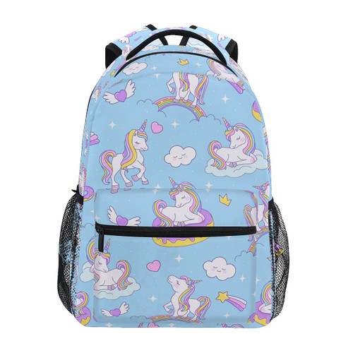 Unicorn Backpack for Girls Backpacks for School Kids Book Bags 3rd 4th 5th Grade Travel Laptop Daypack Shoulder Bag