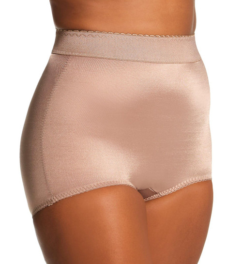 Rago Style 513 - High Waist Light Shaping Panty Brief, M, 28, Mocha
