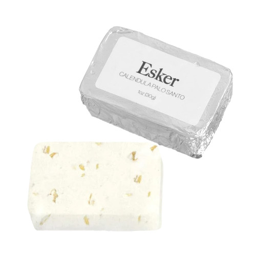 Esker - Aromatic Shower Steamer Refill Pack | Vegan, Cruelty-Free, Clean Beauty (6 Calendula Palo Santo Steamers, NO Holder)