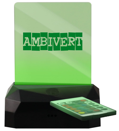 Ambivert - LED Rechargeable USB Edge Lit Sign