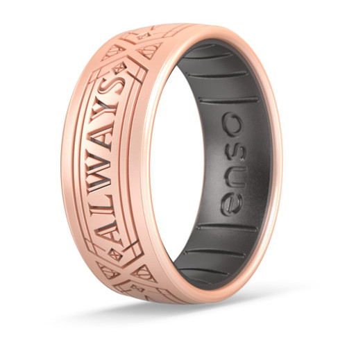 Enso Rings Wizarding World of Harry Potter Collection - Comfortable Silicone Rings - Always - Size 6