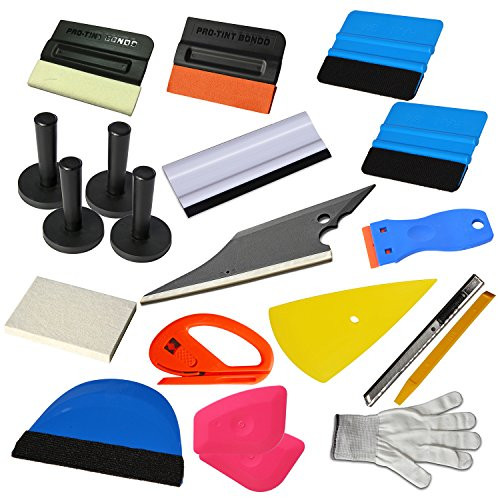 Ehdis 15 Kinds of Car Vinyl Wrap Tool Window Tint Kit for Auto Film Tinting Scraper Application Installation