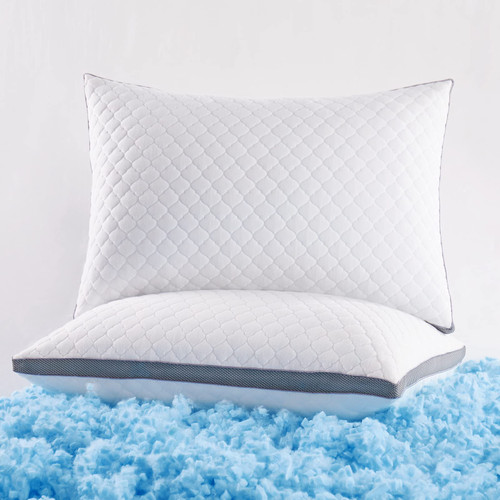 Bed Pillows for Sleeping Standard Size Set of 2 Shredded Memory Foam Pillows Comfortable Pillows Adjustable Supportive Pillows for Side Stomach Back Sleepers with Removable Cover, 20x26 Inches Bed Pillows for Sleeping Standard Size Set of 2 Shredded Memory Foam Pillows Comfortable Pillows Adjustable Supportive Pillows for Side Stomach Back Sleepers with Removable Cover, 20x26 Inches
