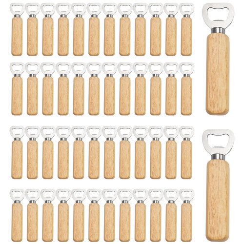 Voittozege 50 Pcs Wood Wine Bottle Opener Stainless Steel Bottle Opener Wood Handheld Cider Wine Opener Bottle Opener with Wooden Handle Heavy Duty Bartender Bottle Openers for Party Bar Restaurant Voittozege 50 Pcs Wood Wine Bottle Opener Stainless Steel Bottle Opener Wood Handheld Cider Wine Opener Bottle Opener with Wooden Handle Heavy Duty Bartender Bottle Openers for Party Bar Restaurant