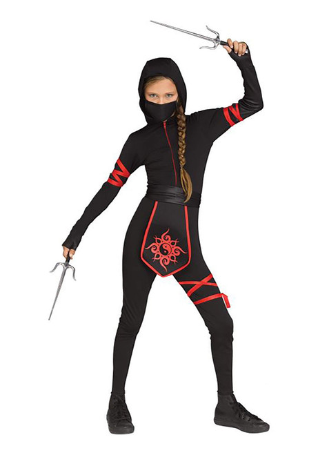 Fun World Ninja Warrior Girls Costume, Large (12-14) Fun World Ninja Warrior Girls Costume, Large (12-14)