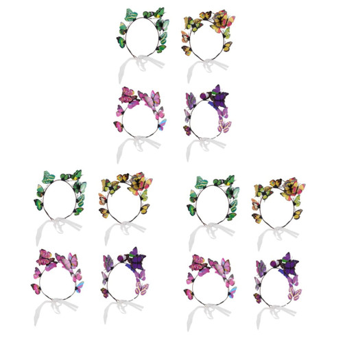 FOMIYES 12 pcs butterfly headpiece flower headpiece wedding butterfly hair accessories performance hair hoop girl butterfly headband Bohemian Wedding Hair Headpiece bridal Fairy scarf Miss FOMIYES 12 pcs butterfly headpiece flower headpiece wedding butterfly hair accessories performance hair hoop girl butterfly headband Bohemian Wedding Hair Headpiece bridal Fairy scarf Miss