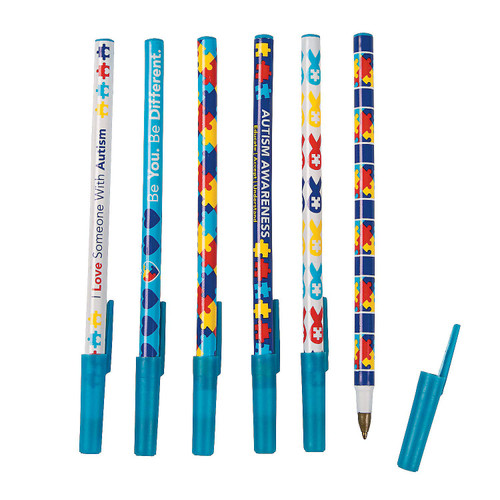 Fun Express Autism Awareness Pens (72 bulk pen assortment)